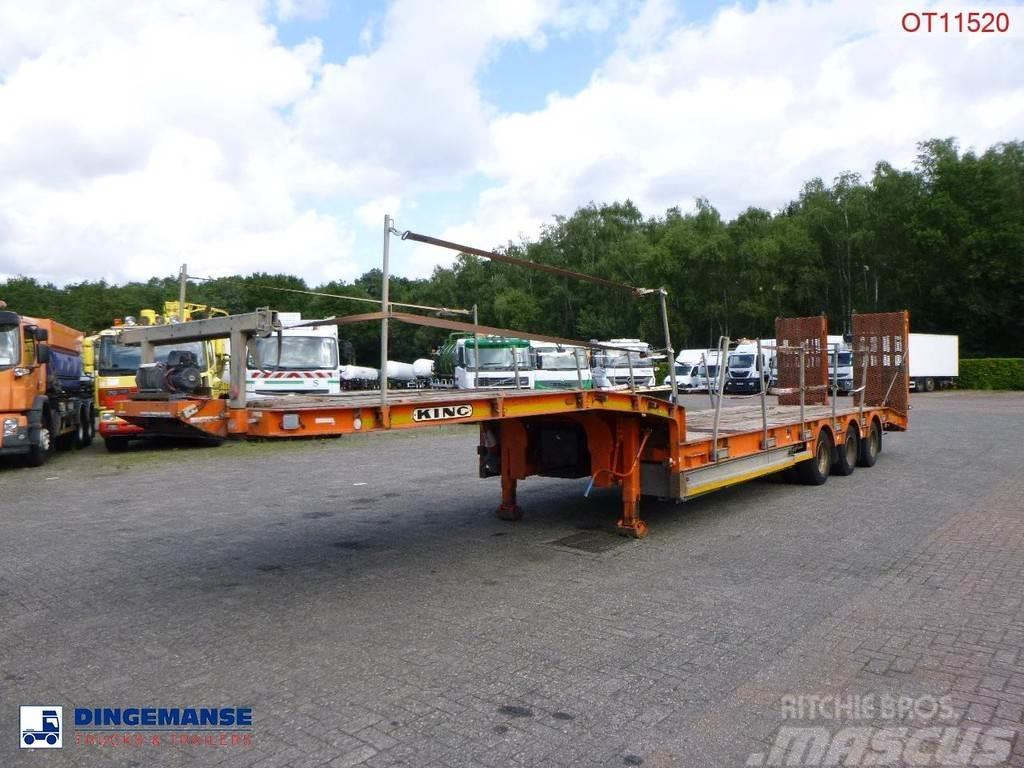 King 3-axle semi-lowbed trailer 44T + ramps Tieflader-Auflieger