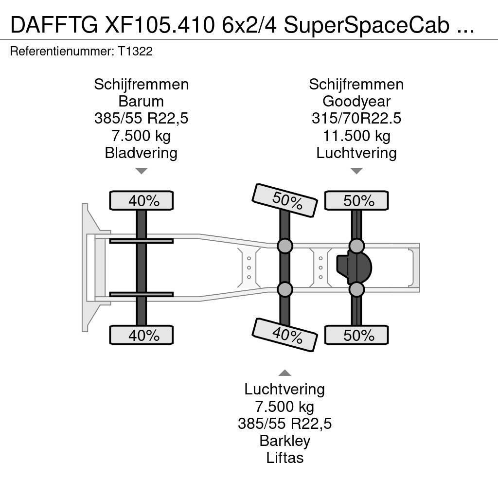 DAF FTG XF105.410 6x2/4 SuperSpaceCab Euro5 (T1322) Sattelzugmaschinen