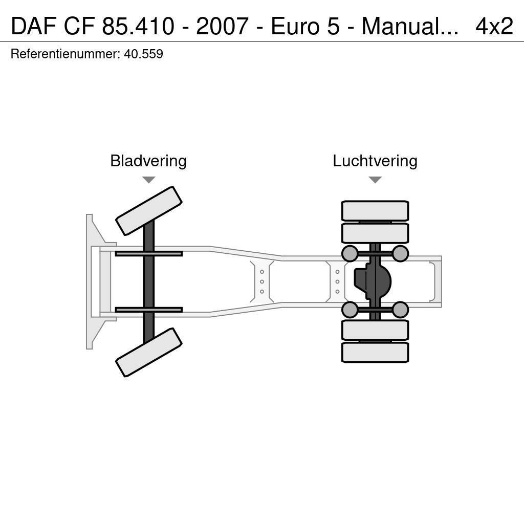 DAF CF 85.410 - 2007 - Euro 5 - Manual ZF - 40.559 Sattelzugmaschinen