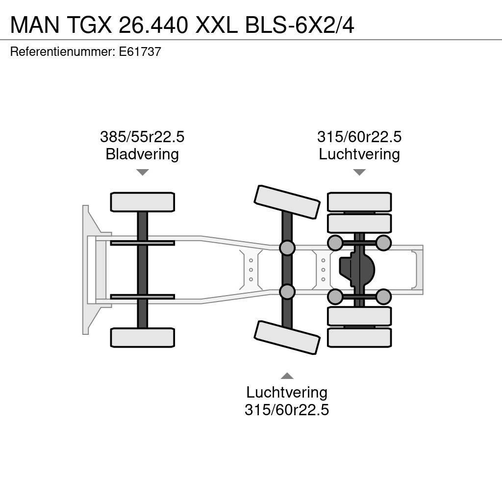 MAN TGX 26.440 XXL BLS-6X2/4 Sattelzugmaschinen