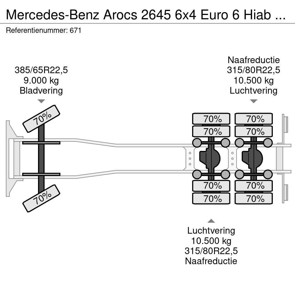Mercedes-Benz Arocs 2645 6x4 Euro 6 Hiab XS 377 Hipro 7 x Hydr. All-Terrain-Krane