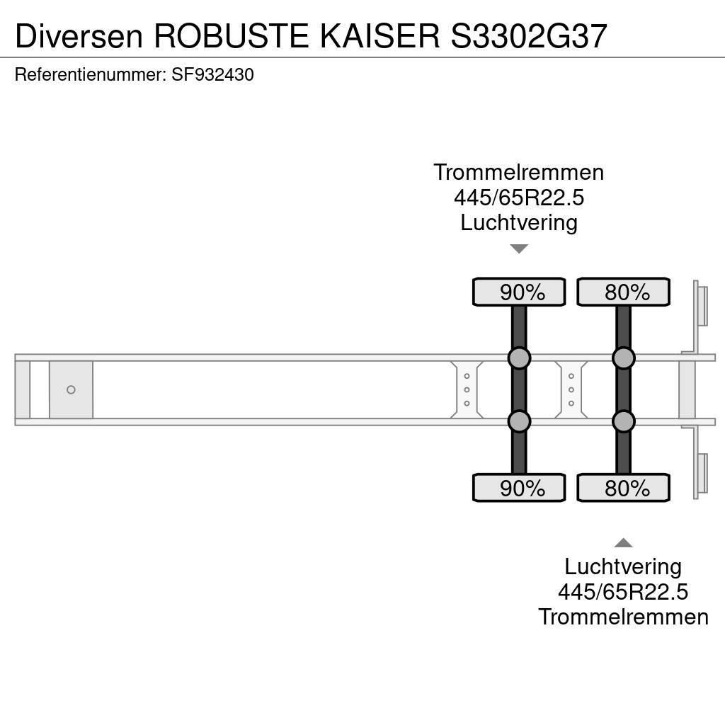 Robuste Kaiser S3302G37 Kippladerauflieger