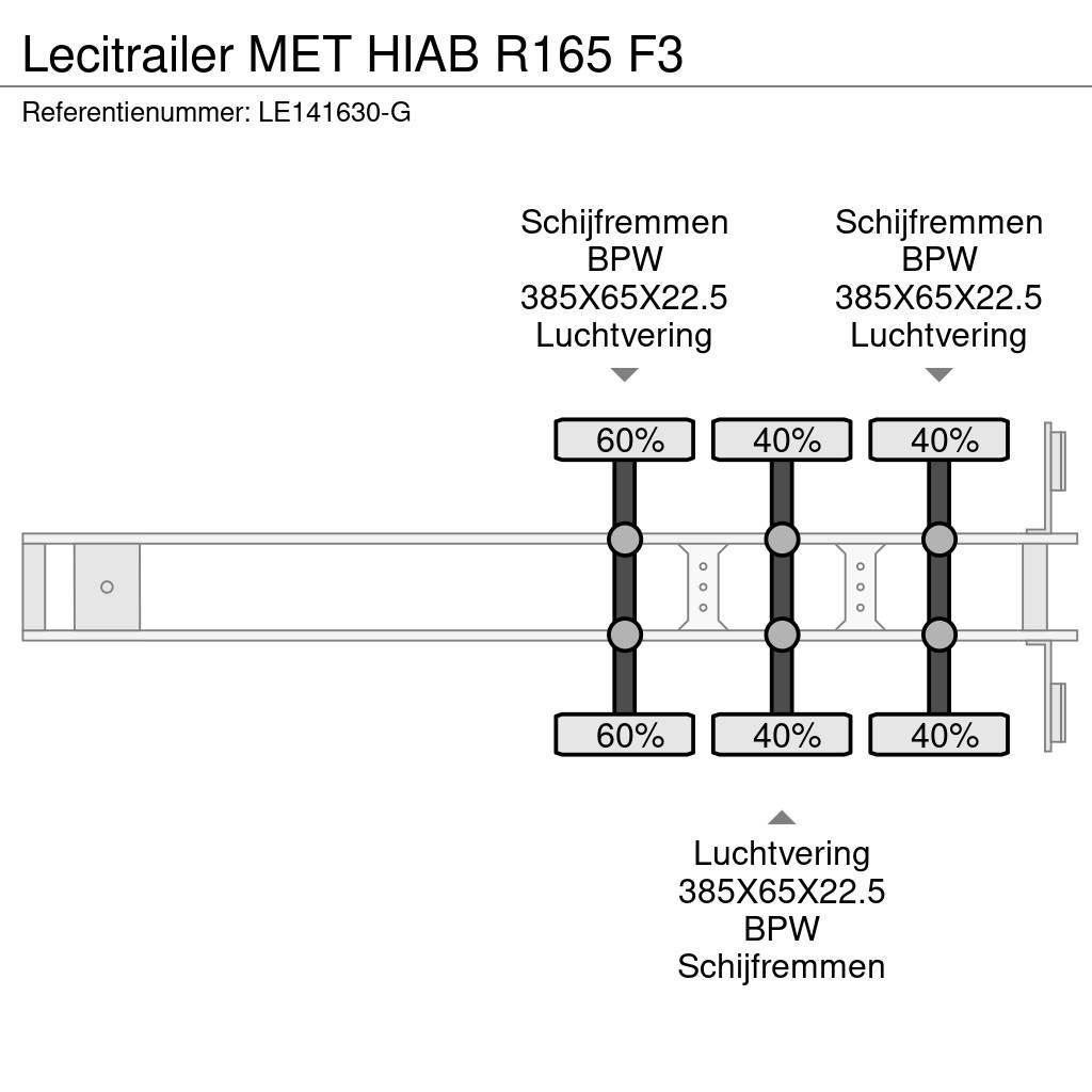 Lecitrailer MET HIAB R165 F3 Pritschenauflieger