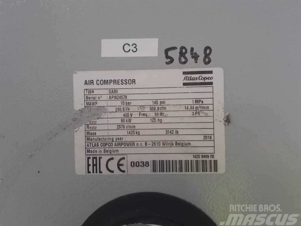 Atlas Copco Compresseur à vis (GA90) Luftdruck Verstärker
