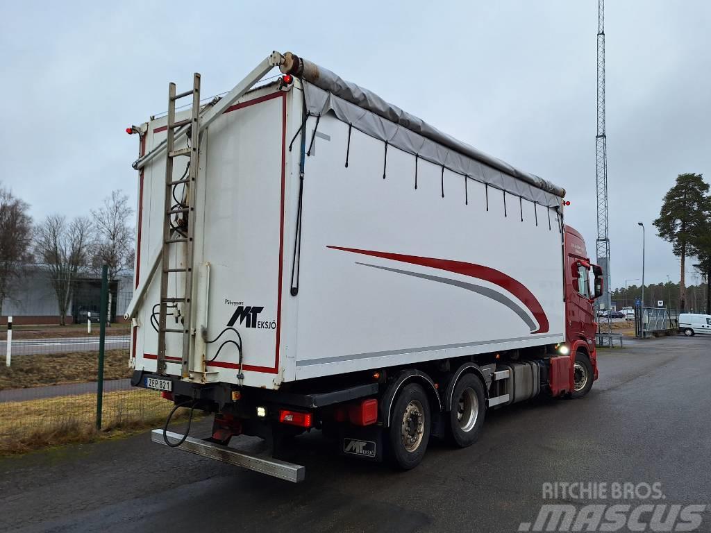 Scania R580 6x2 Flistipp Kleinholztransporter
