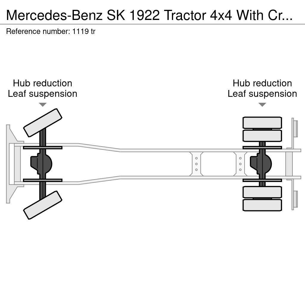 Mercedes-Benz SK 1922 Tractor 4x4 With Crane Full Spring V6 Big All-Terrain-Krane