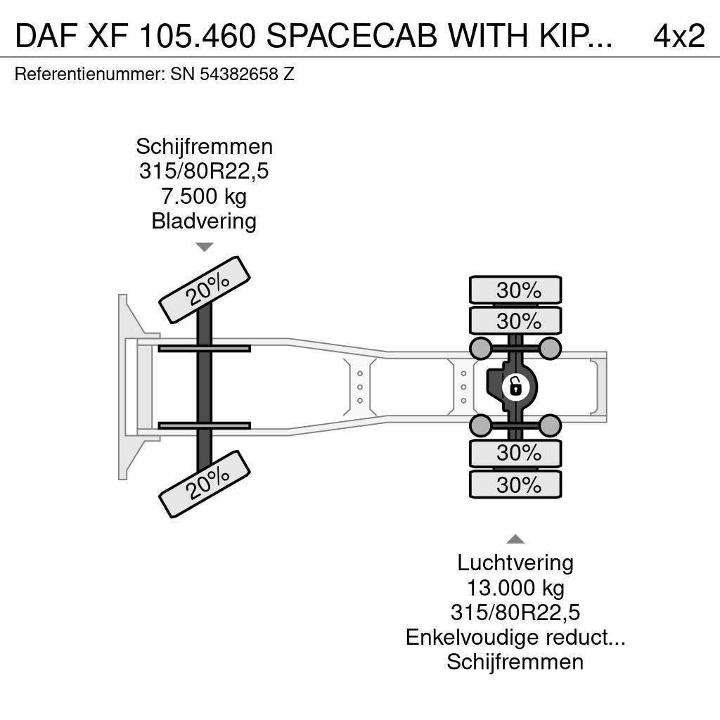 DAF XF 105.460 SPACECAB WITH KIPPER HYDRAULIC (ZF16 MA Sattelzugmaschinen