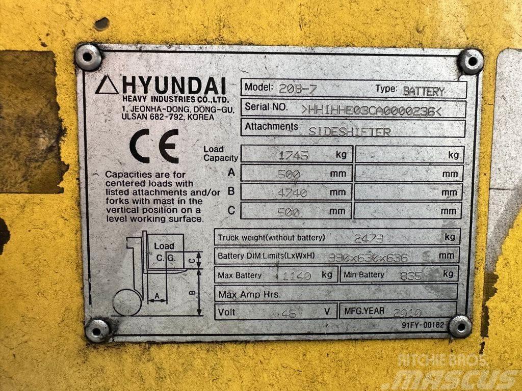 Hyundai 20 B 7 Elektrostapler