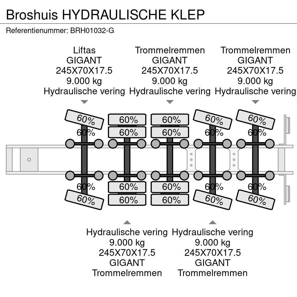 Broshuis HYDRAULISCHE KLEP Tieflader-Auflieger