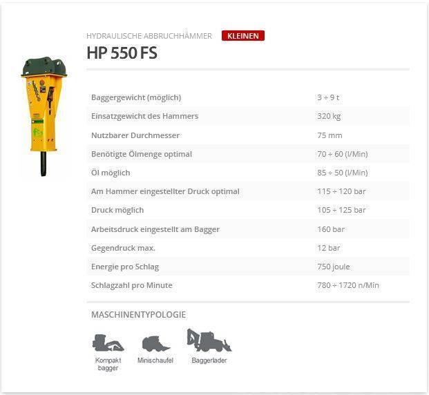 Indeco HP 550 FS Hammer / Brecher