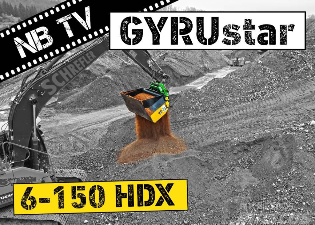 Gyru-Star 6-150HDX (opt Oilquick OQ70/50, Lehnhoff) Siebschaufeln