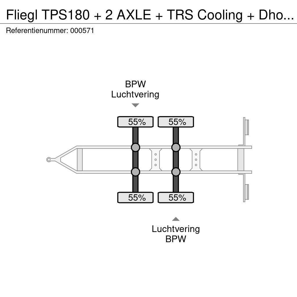 Fliegl TPS180 + 2 AXLE + TRS Cooling + Dhollandia Lift Kühlanhänger