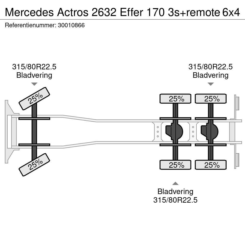 Mercedes-Benz Actros 2632 Effer 170 3s+remote Kranwagen