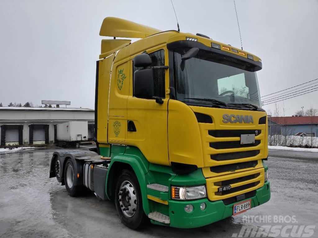 Scania R410 6x2 hydrauliikka, ADR,Euro6 Sattelzugmaschinen