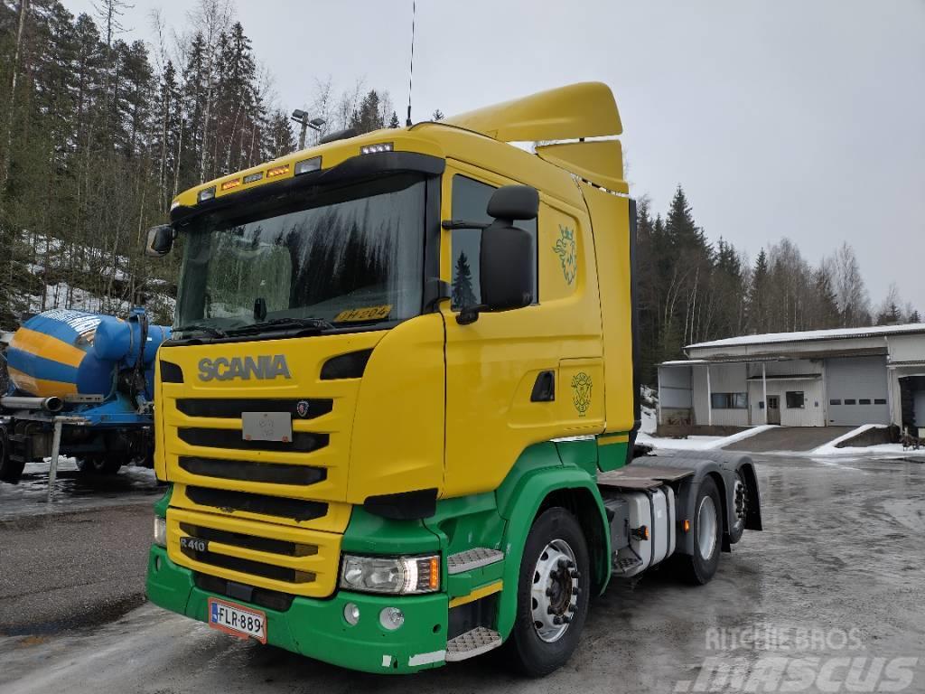 Scania R410 6x2 hydrauliikka, ADR,Euro6 Sattelzugmaschinen