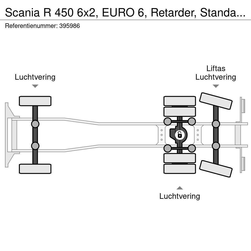 Scania R 450 6x2, EURO 6, Retarder, Standairco, Combi Pritsche & Plane