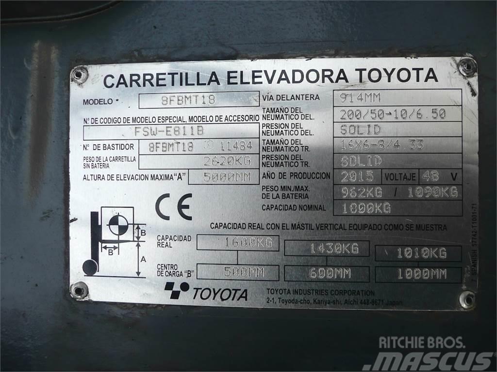 Toyota 8FBMT18 Elektrostapler