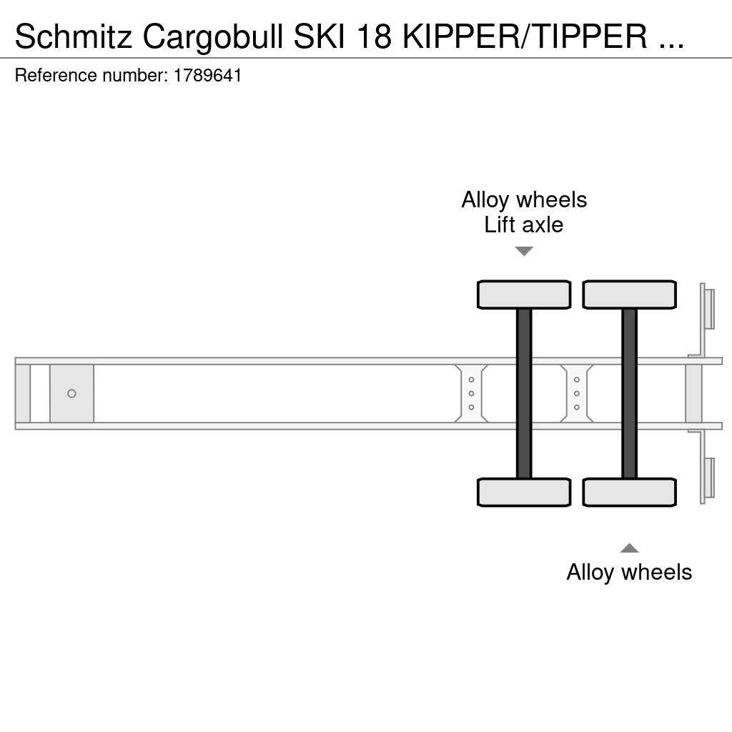 Schmitz Cargobull SKI 18 KIPPER/TIPPER TRAILER/AUFLIEGER Kippladerauflieger
