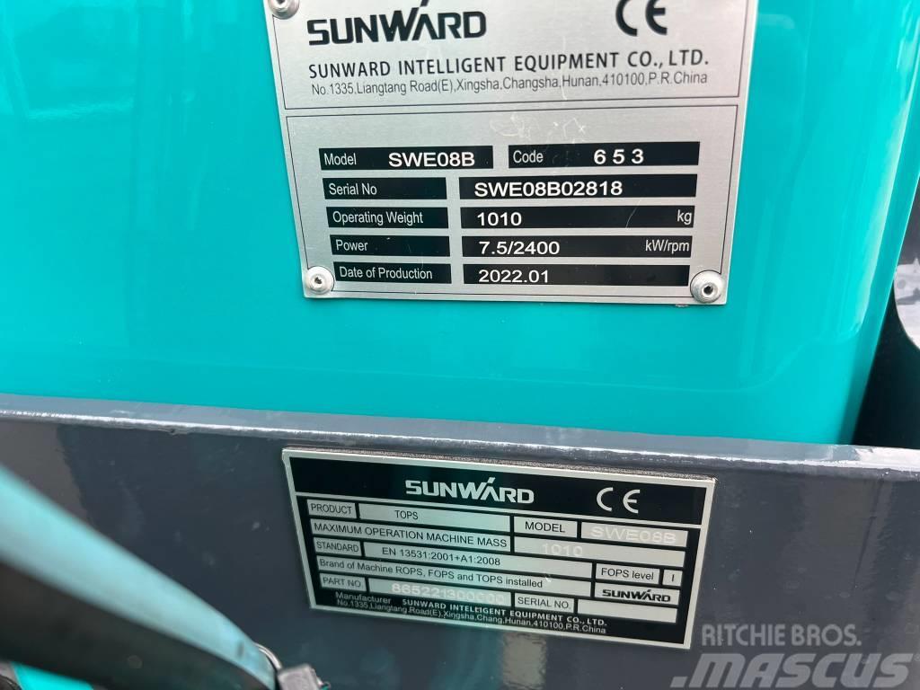 Sunward SWE08B minikraan Minibagger < 7t