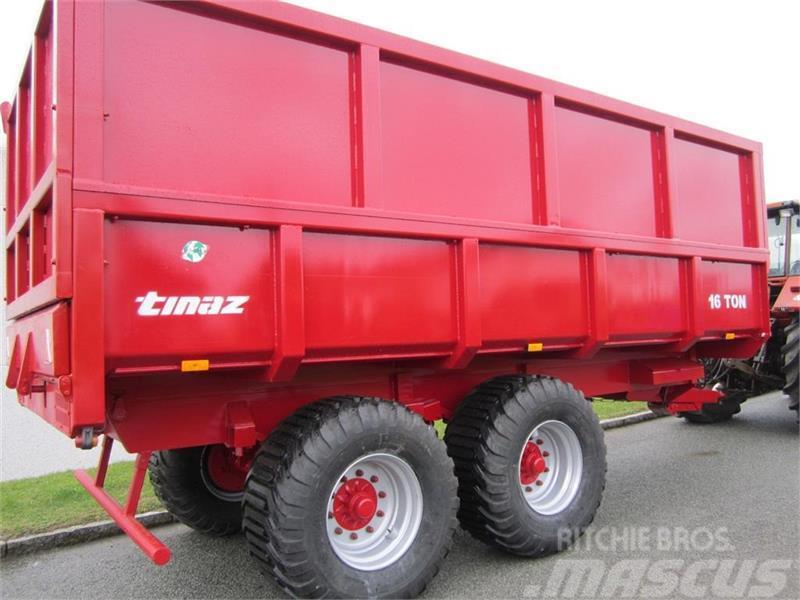 Tinaz 16 tons dumpervogne med kornsider Andere Kommunalmaschinen