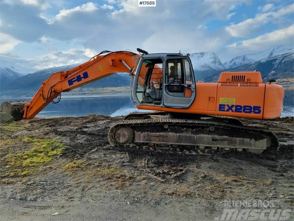 Fiat-Hitachi EX 285 for sale with digging tray Raupenbagger