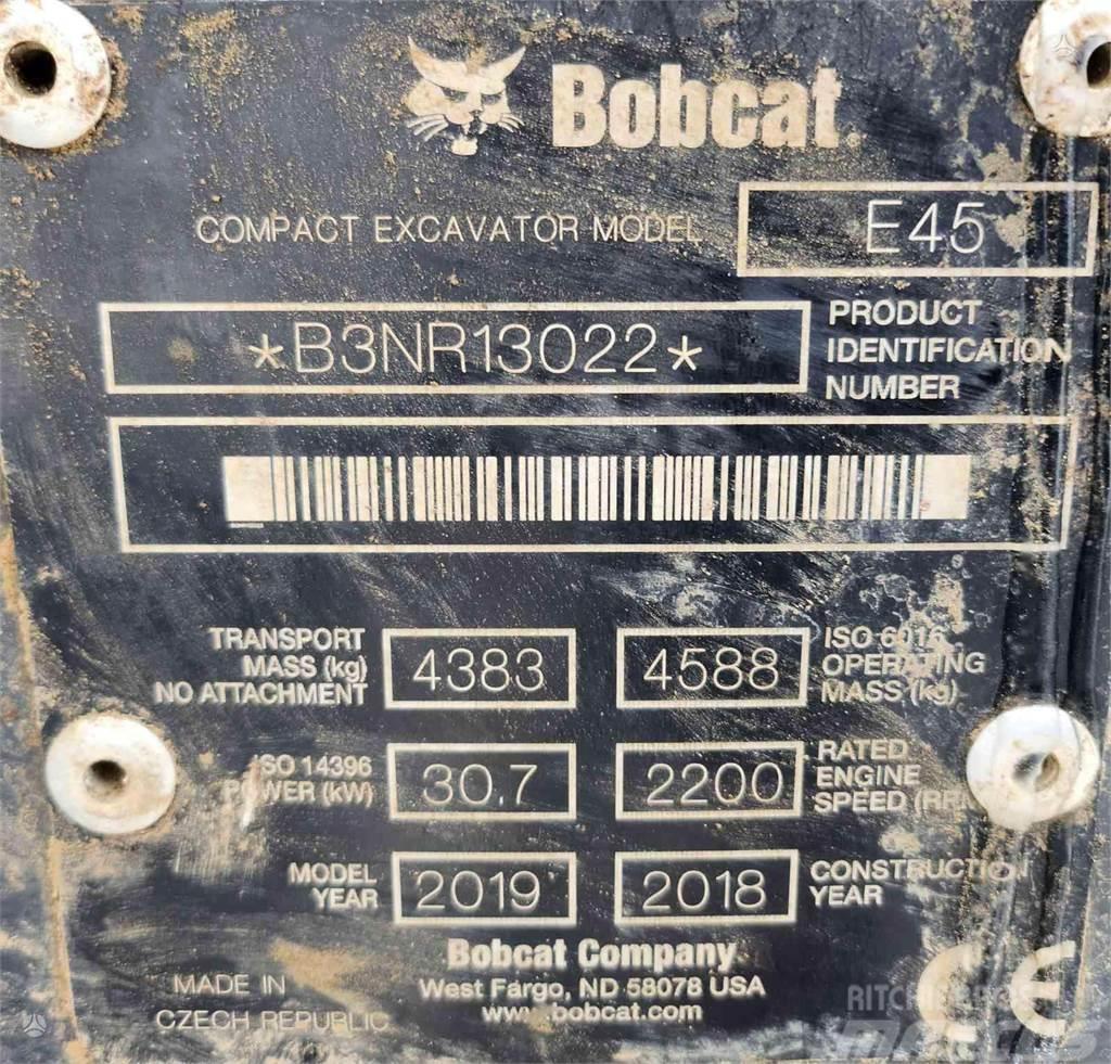 Bobcat E45 + 3 Buckets Raupenbagger