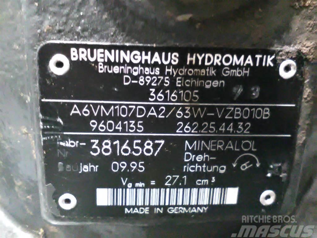 Brueninghaus Hydromatik A6VM107DA2/63W - Kramer 320 -Drive motor/Fahrmotor Hydraulik