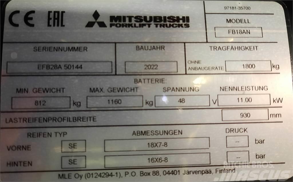 Mitsubishi FB18AN Elektrostapler