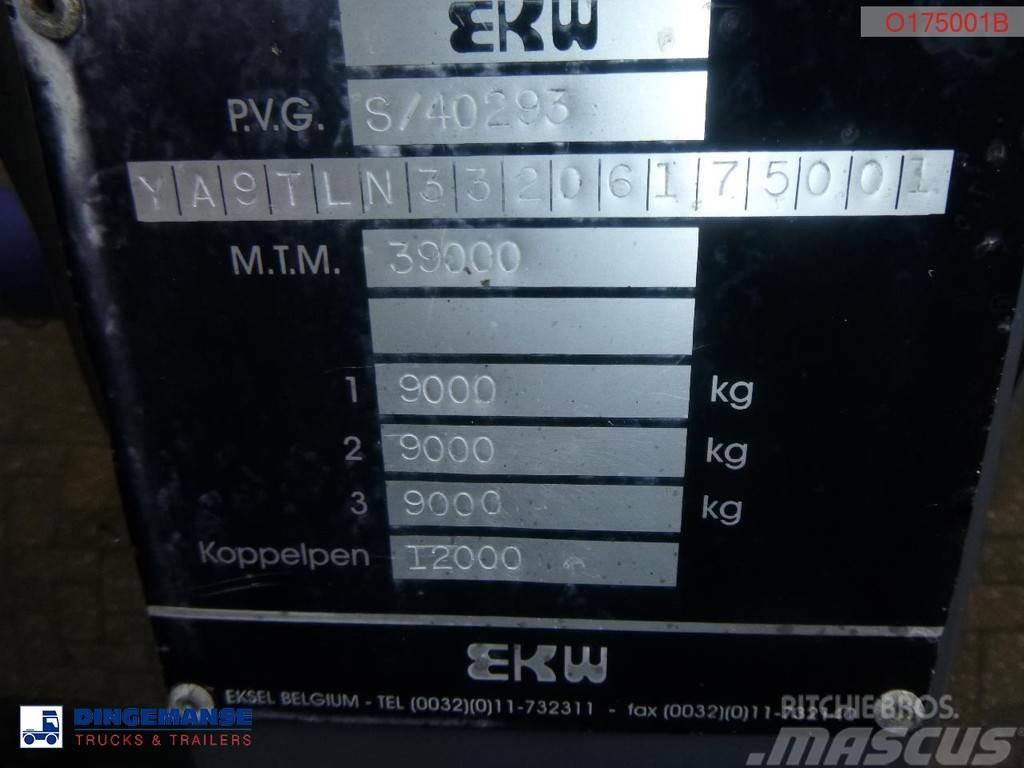 EKW Heavy oil tank inox 32.6 m3 / 1 comp Tankauflieger