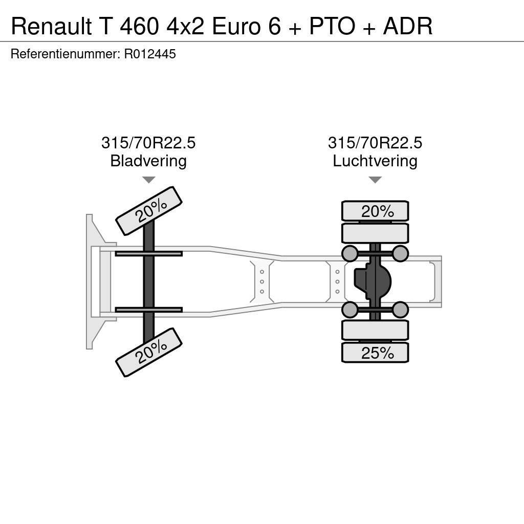 Renault T 460 4x2 Euro 6 + PTO + ADR Sattelzugmaschinen