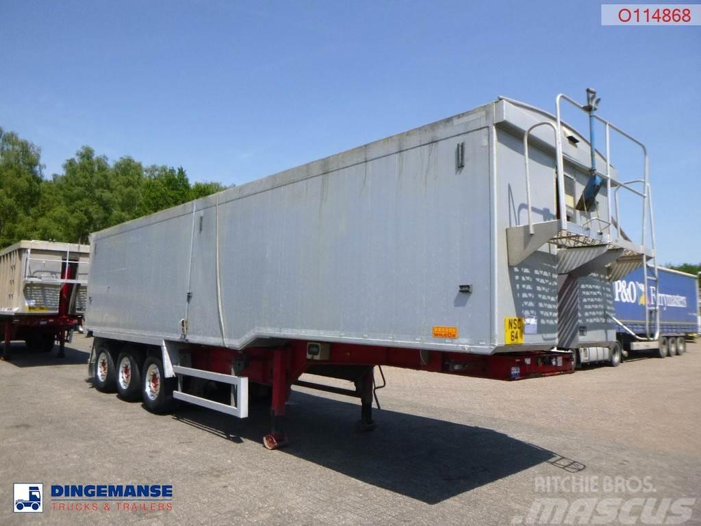 Wilcox Tipper trailer alu 55 m3 + tarpaulin Kippladerauflieger