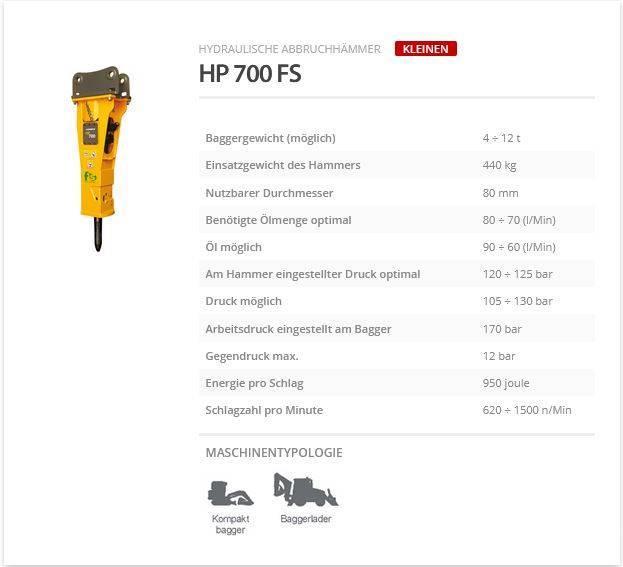 Indeco HP 700 FS Hammer / Brecher