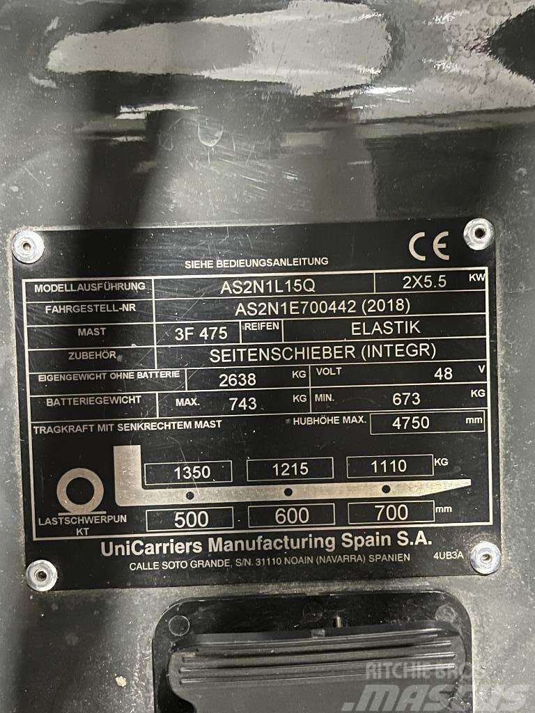 UniCarriers AS2N1L15Q Elektrostapler