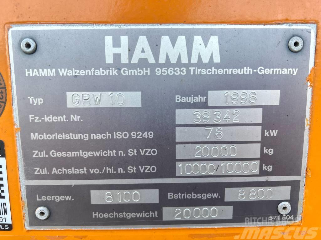 Hamm GRW 10 Good Working Condition Gummiradwalzen