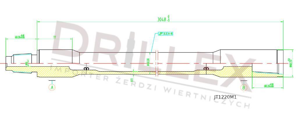 Ditch Witch JT1220 Drill pipes, Żerdzie wiertnicze Horizontale Richtungsbohrgeräte