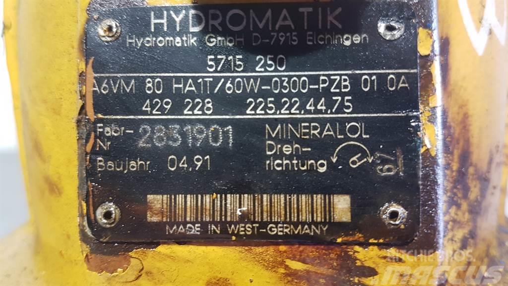 Hydromatik A6VM80HA1T/60W - Drive motor/Fahrmotor/Rijmotor Hydraulik