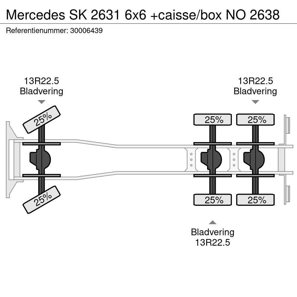 Mercedes-Benz SK 2631 6x6 +caisse/box NO 2638 Containerwagen