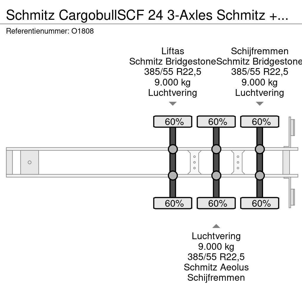 Schmitz Cargobull SCF 24 3-Axles Schmitz + GENSET - Lift-axle - Disc Containerauflieger