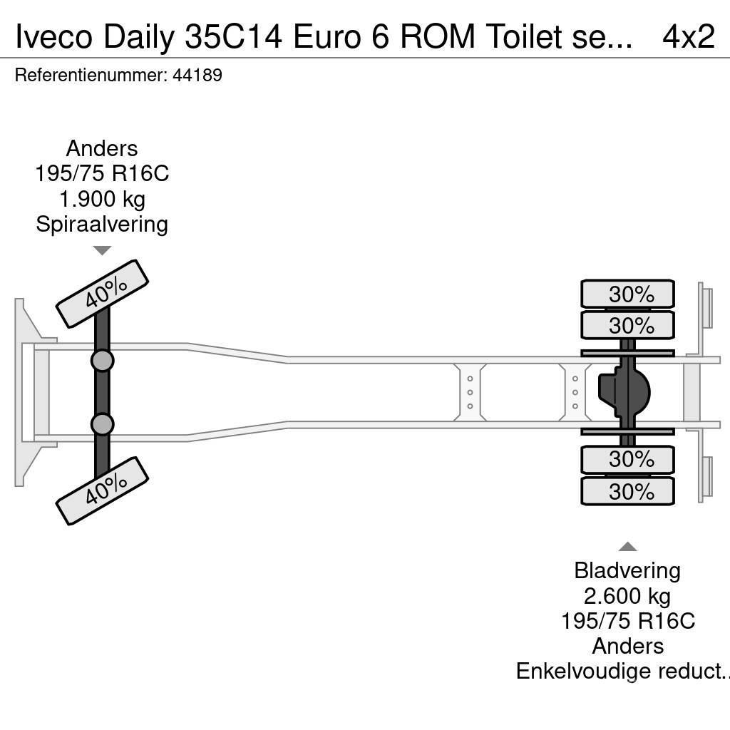 Iveco Daily 35C14 Euro 6 ROM Toilet servicewagen Saug- und Druckwagen