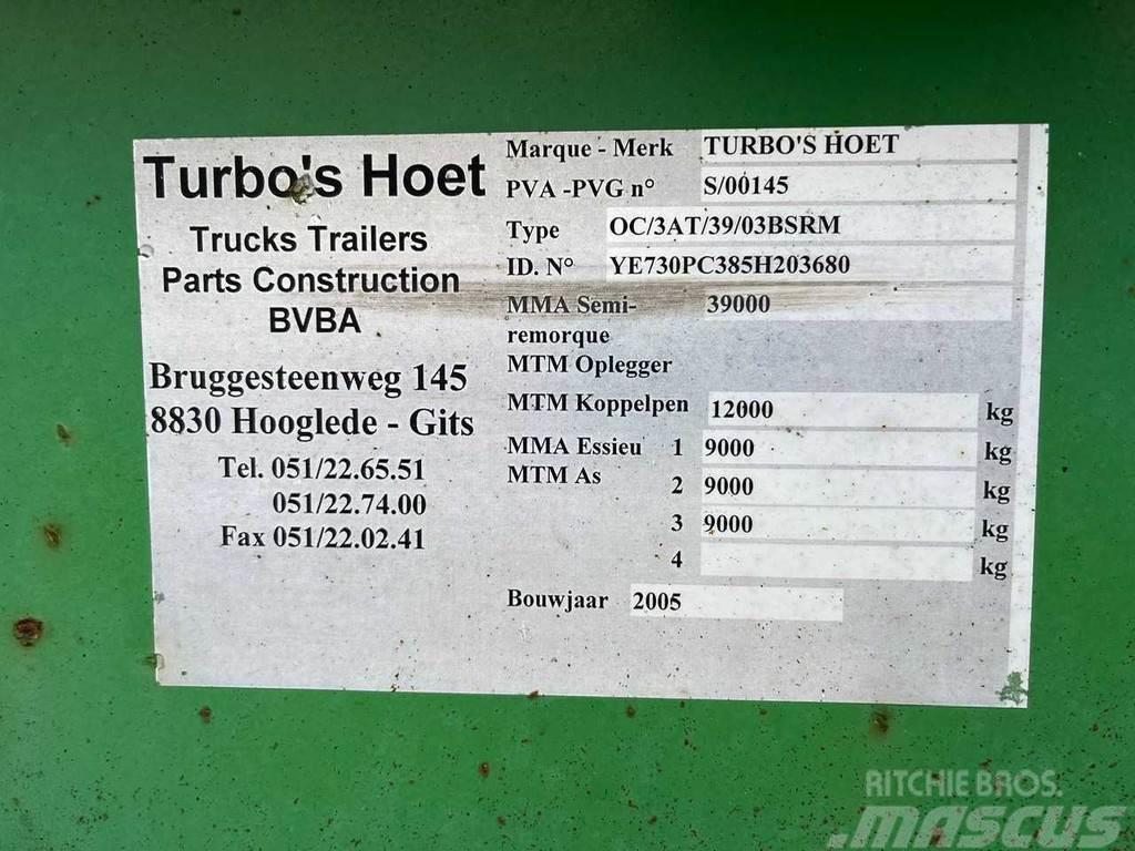  TURBO'S HOET 0C/3AT Containerauflieger