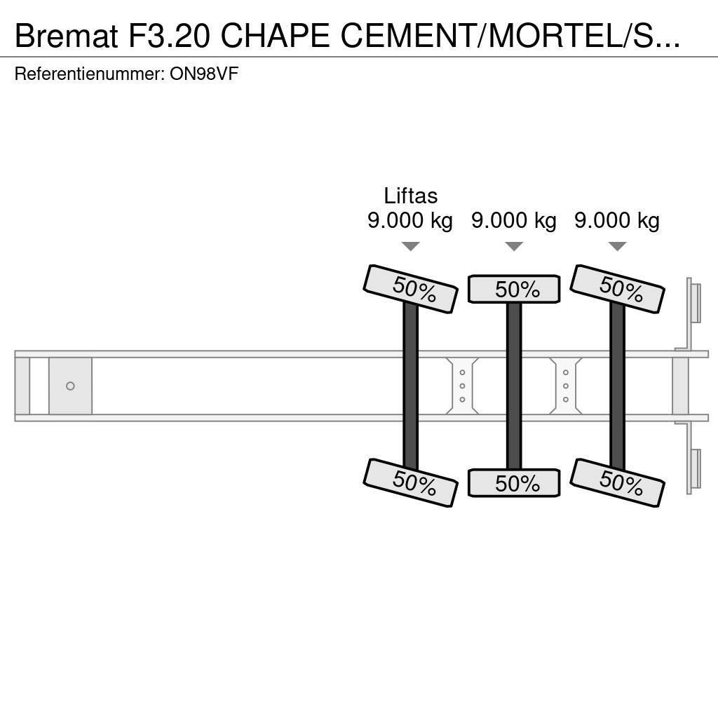  Bremat F3.20 CHAPE CEMENT/MORTEL/SCREED/MORTAR/EST Andere Auflieger