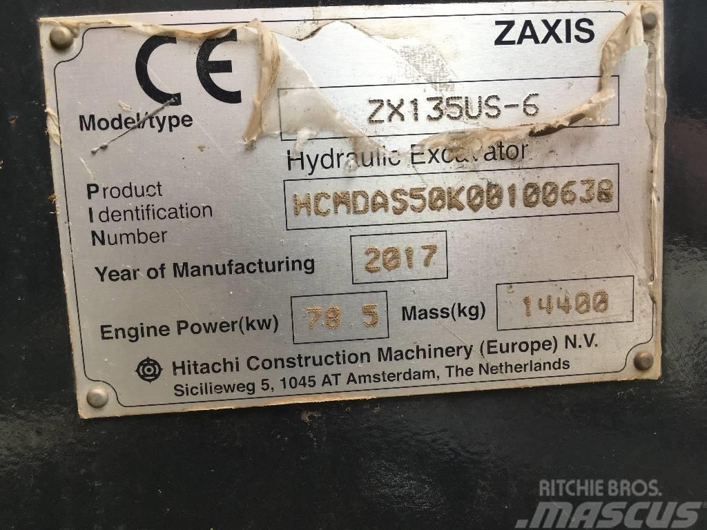 Hitachi ZX135US-6-BL Raupenbagger