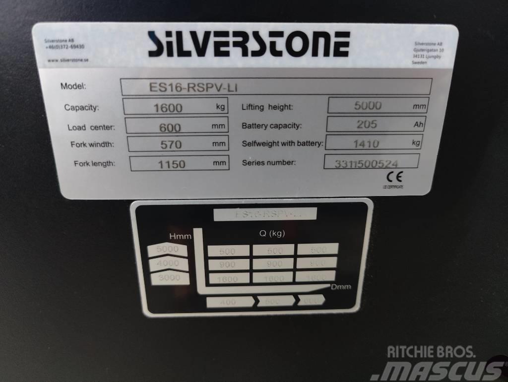 Silverstone ES16-RSPVLI-5000 LI-ION AKULLA, TARJOUS! Selbstfahrstapler