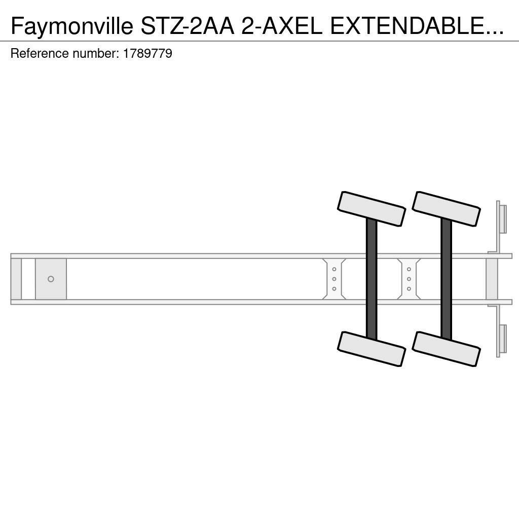 Faymonville STZ-2AA 2-AXEL EXTENDABLE SEMI DIEPLADER/TIEFLADER Tieflader-Auflieger