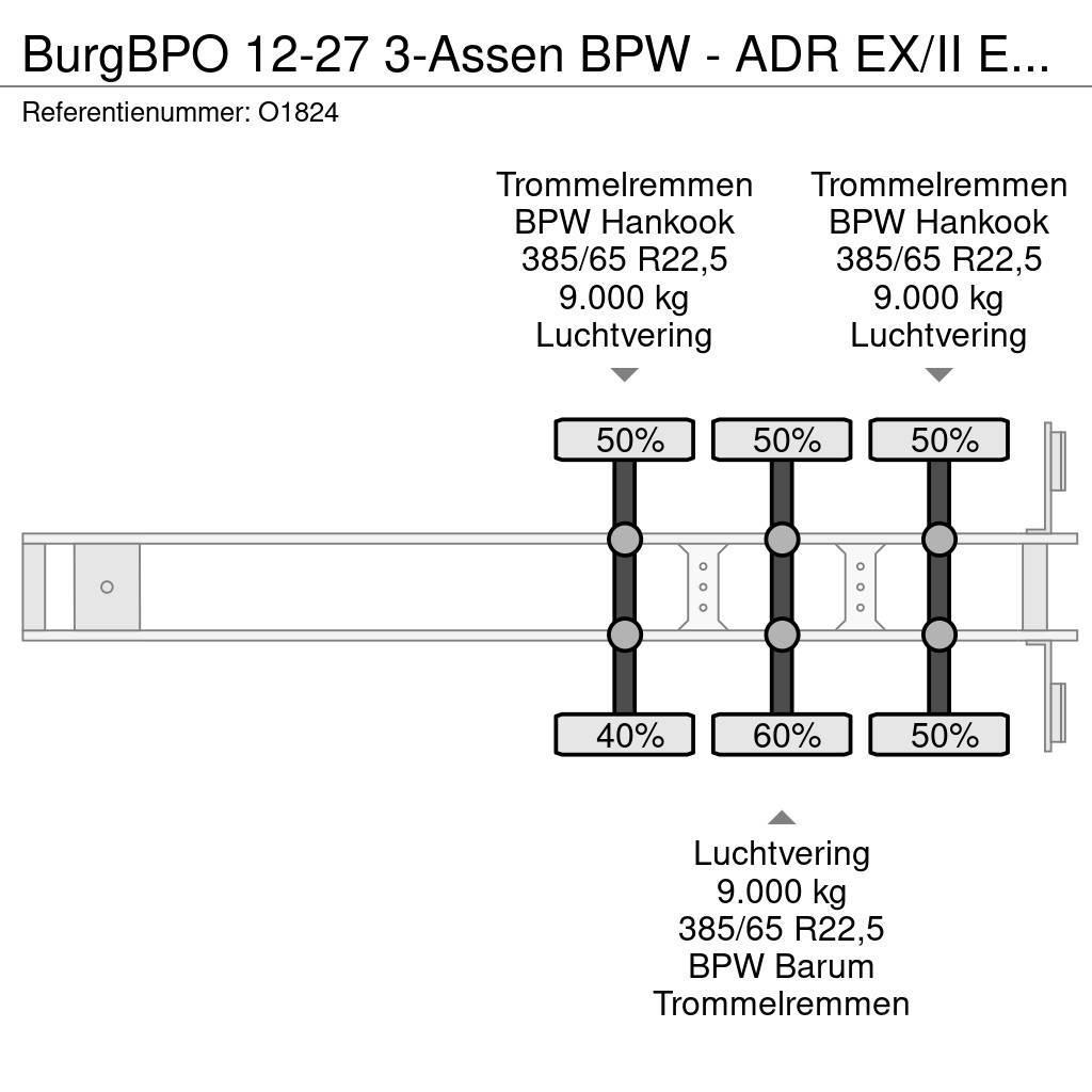 Burg BPO 12-27 3-Assen BPW - ADR EX/II EX/III FL OX AT Containerauflieger