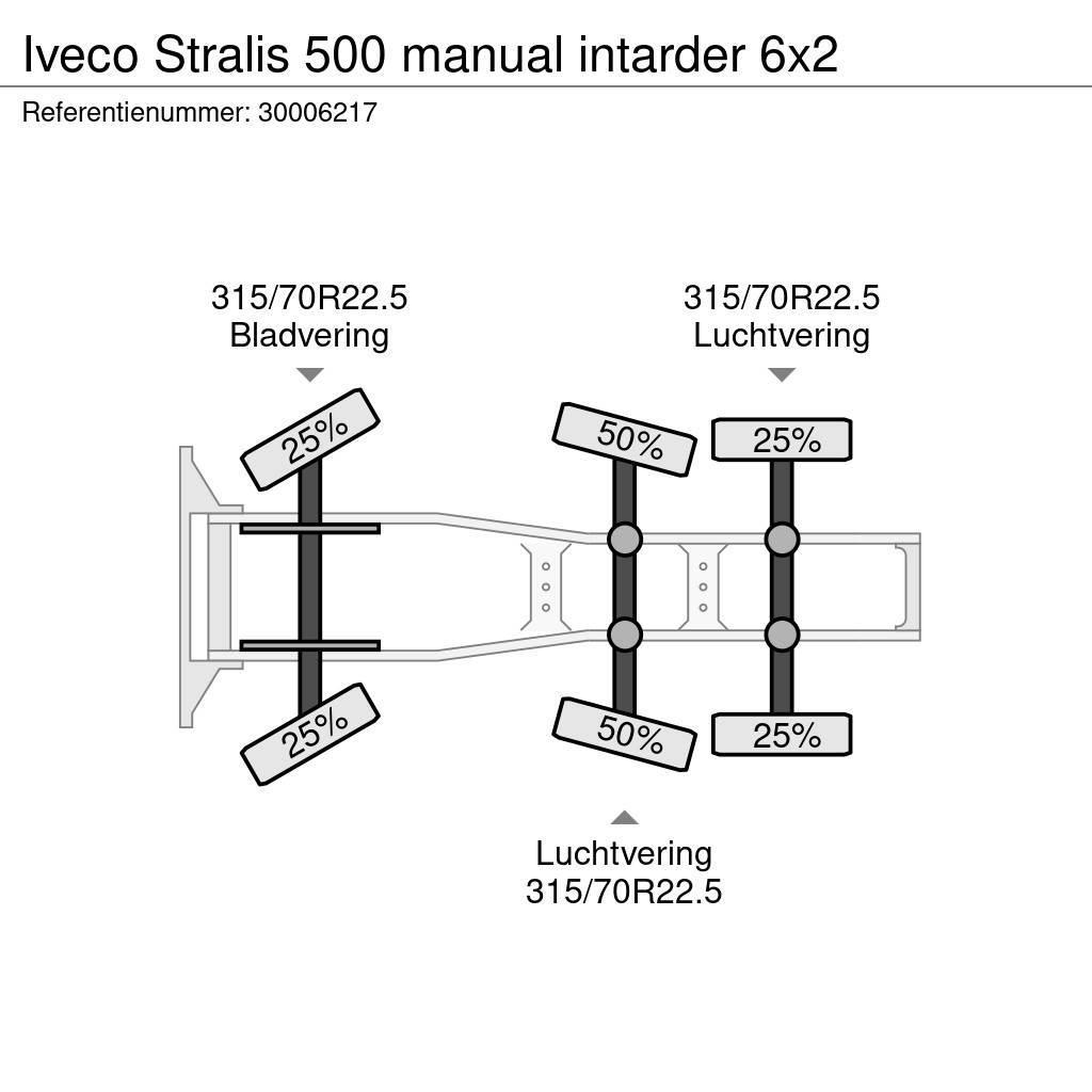 Iveco Stralis 500 manual intarder 6x2 Sattelzugmaschinen
