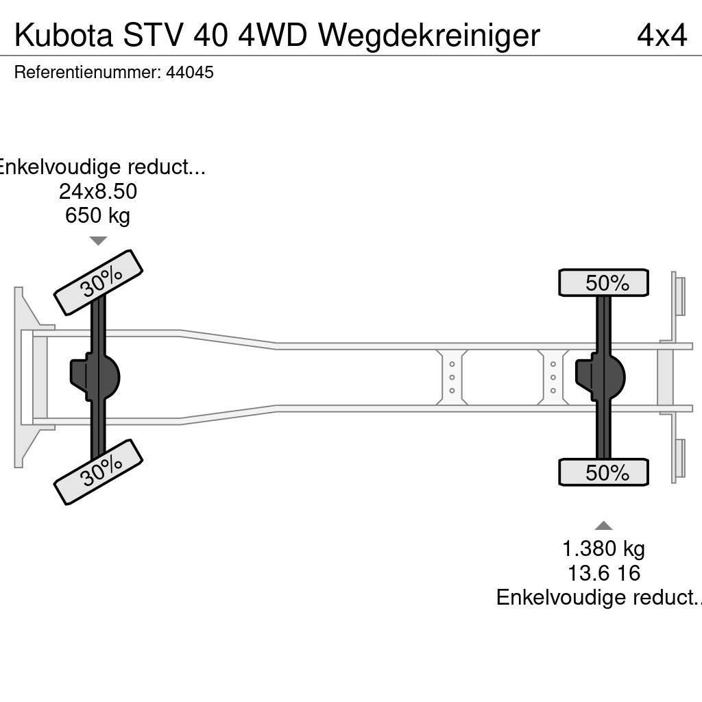 Kubota STV 40 4WD Wegdekreiniger Kehrmaschine
