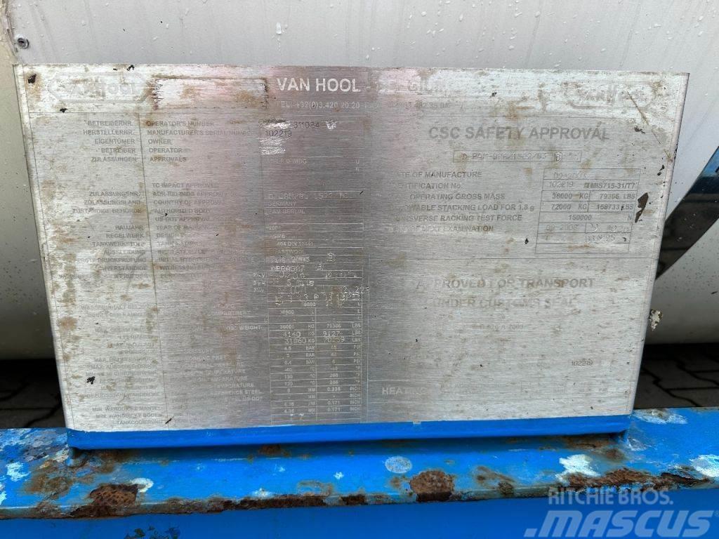 Van Hool 20FT SWAPBODY 30.800L, UN PORTABLE, T7, 5Y ADR- + Tankcontainer 