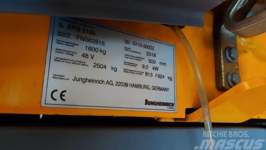 Jungheinrich EFG 216 K // SS // ZV // Duplex // HH 5000mm Elektrostapler