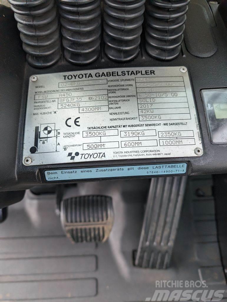 Toyota 8FGJF35 // Triplex // containerfähig Gasstapler